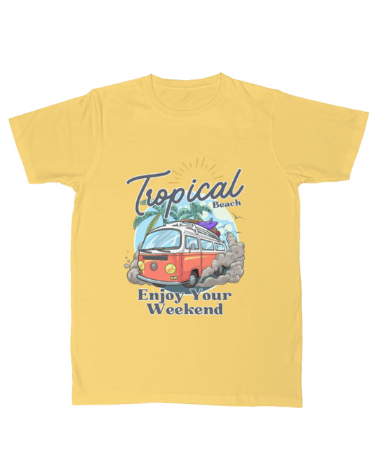 Tropical Beach Vibes T-Shirt – Enjoy Your Weekend